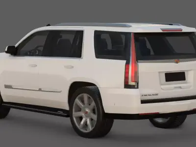 2015 Cadillac Escalade ESV 3D Model  The American Luxury SUV  Low-poly 3D model