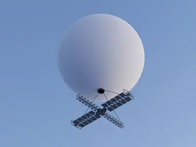 Chinese spy balloon 3D model purchase