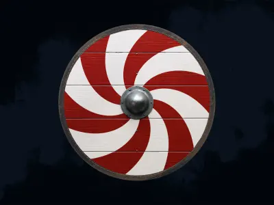 Viking Shield 2 - New and war-torn 3D Model Pack