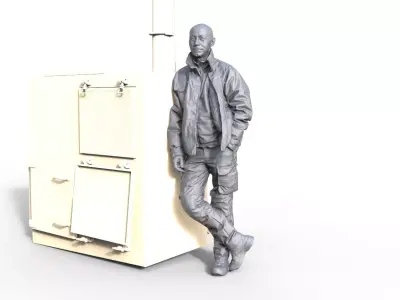 Figure for harbor tug 941 3D print model