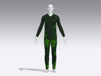 Soldier Uniform  Low-poly 3D model