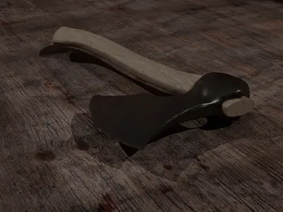 Realistic Axe 3D Model with Detailed Textures 3D model