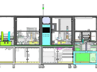 UV dispensing and CCD detection all-in-one machine 3D model