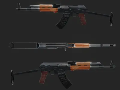 Ak-47 ak - rifle Free 3D model get