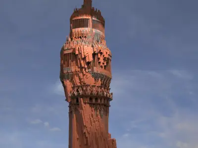 Dune Awaken Tower 3D 3D model