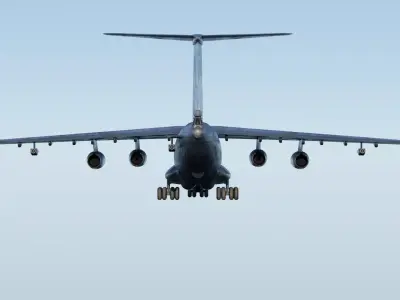 Iliouchine Il-78 Fully-Rigged Animated Game Ready Low-poly 3D model