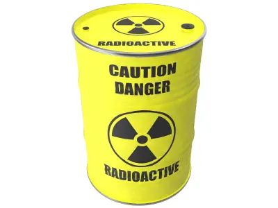 Radioactive barrel 3D model purchase