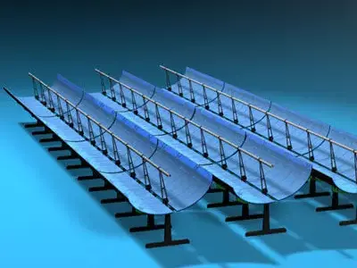 Solar thermodynamic panels 3D model