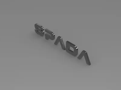 spada logo 3D model by Sergey