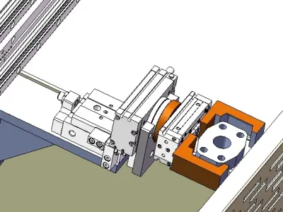 Truss loading and processing equipment 3D model