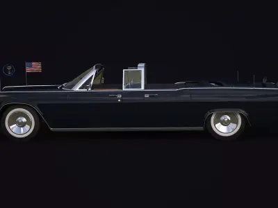 Lincoln Continental 61 Presidential Limousine 3D model