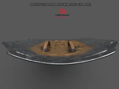 ANCIENT EGYPTIAN WAR SHIELD 3D MODEL Low-poly 3D model get