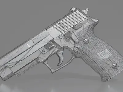 Sig Sauer P226 MK25 9MM Handgun Low-poly 3D model