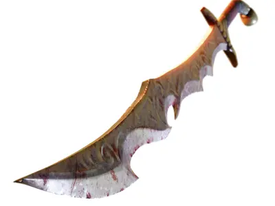 Ancient sword Low-poly 3D model