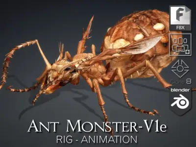 Ant Monster-V1e 3D model