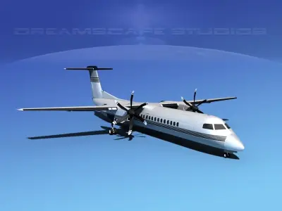 Dehaviland DHC-8 400 Corporate 1 3D model