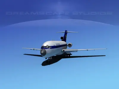 Boeing 727-100 Lufthansa 2 3D model