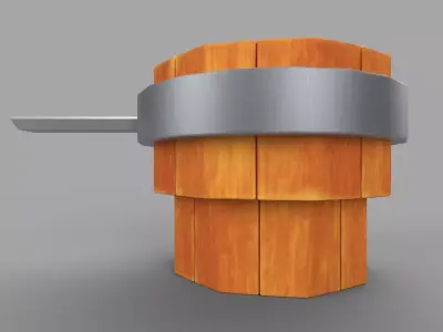 Stylized mug Low-poly 3D model