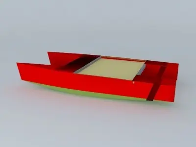 Booby 5500 catamaran 3D model