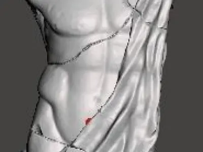 ANTIQUE MALE TORSO 3D print model