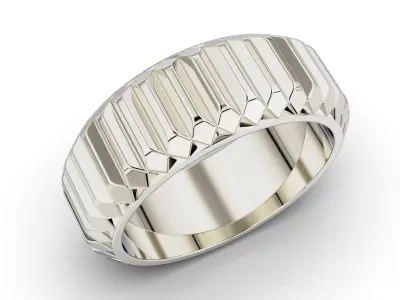 Geometric Gear Ring 3D print model