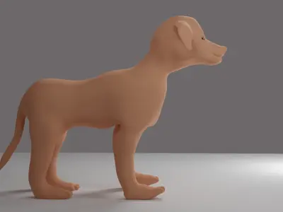 3d model of dog 3D model