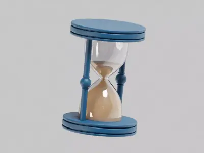 Hourglass Low-poly 3D model