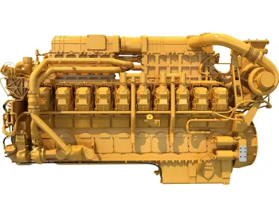 20 Cylinders Engine 3D model