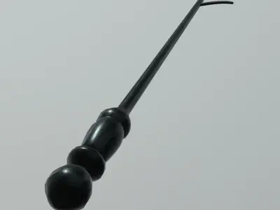 Fire Poker Low-poly 3D model