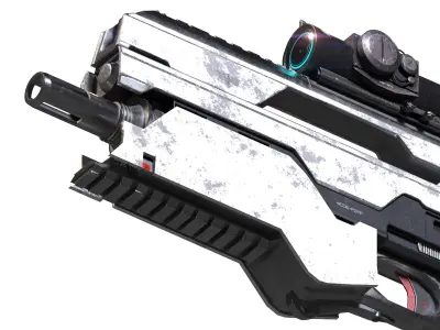 Futuristic Rifle 3D model
