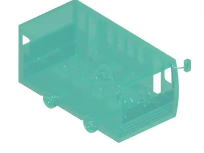 Fantastic Cartoon Bus 3D model