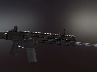 BT APC Rifle Low-poly 3D model