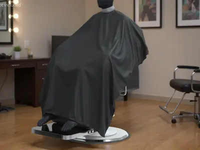  Hair Cutting Cape Waterproof Black 