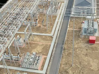 220kV Electrical power substation Gaussian splatting 3D model purchase