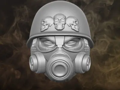 Gas Mask Ghoul Collection 3D printable files for Action Figures 3D print model