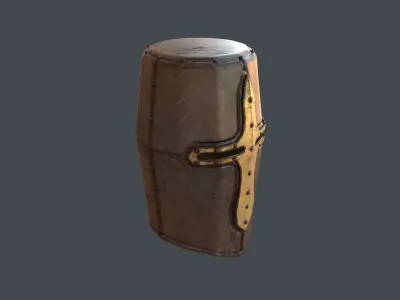 Medieval Helmet 3D model 6