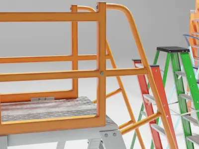 Ladder 3D models low poly 3D model
