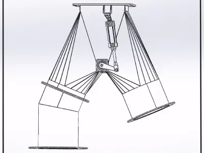 400x400x350 pneumatic trouser flap 3D model