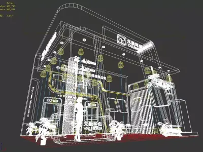 Exhibition - Area - 9X6-3DMAX2009-071 3D model