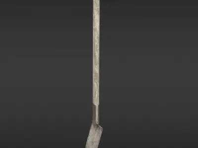 Game-ready Old Shovel - Unity - HDRP - UE4 Low-poly 3D model