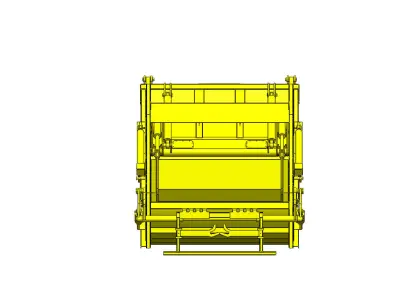 Refuse Compactor Vehicle 14 CuM Capacity 3D model