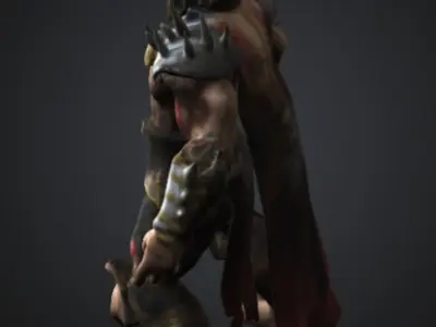 Shao kahn mortal kombat art 3D print model