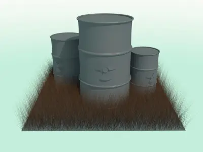 Radiation Barrel Free 3D model