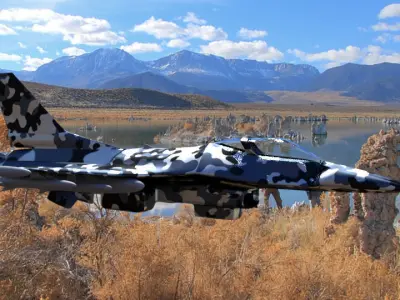 Low Poly F-16 Modern Military War Plane Fighter Jet for War Game Low-poly 3D model