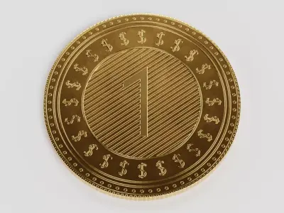 -Dollar Coin- 3D model