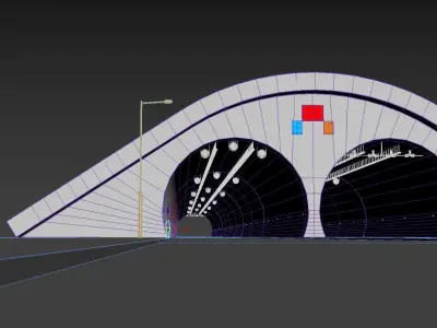 Ovit Land Transportation  Highway Tunnel 3D model