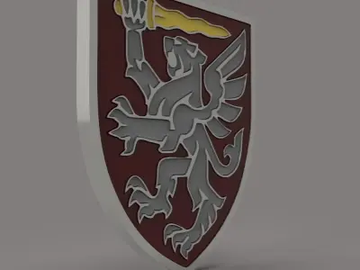 military chevron of Ukraine 3D print model