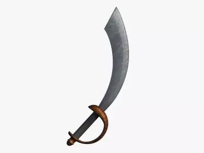 Pirate Sword 3D model get