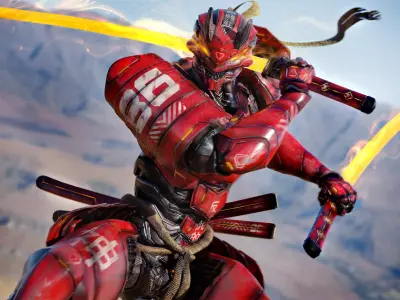 LOW POLY CYBERNETIC - WRATH - 7 DEADLY SINS MECHA SERIES Low-poly 3D model