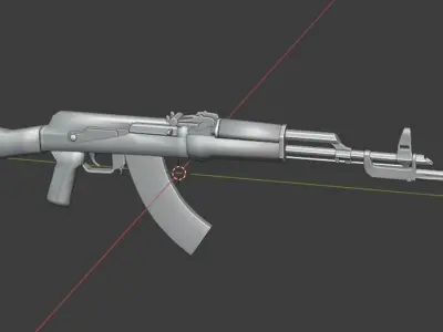 Low poly military weapon asset 3D Model Pack